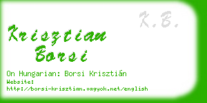 krisztian borsi business card